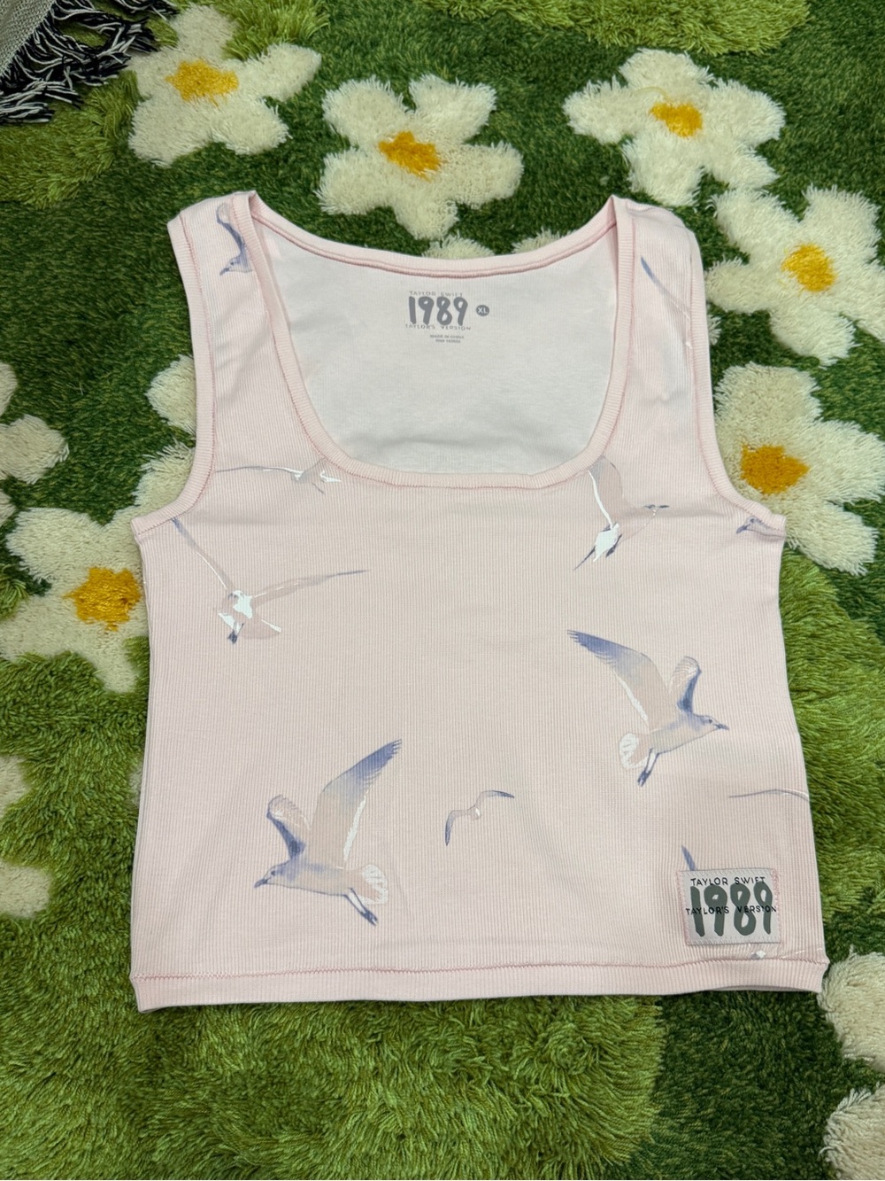 Taylor Swift 1989 Pink Seagull Tank Top Crop Summer Collection